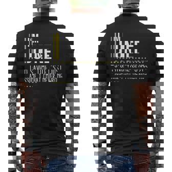 Junee Name Gift Im Junee Im Never Wrong Mens Back Print T-shirt - Seseable