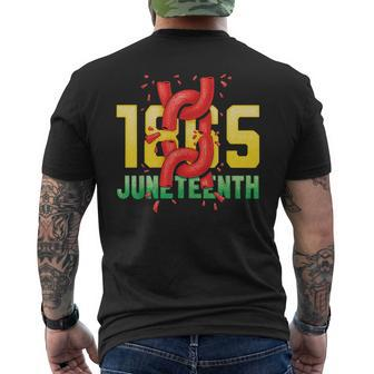 Junenth 1865 Celebrate African American Black Freedom Day Mens Back Print T-shirt - Thegiftio UK