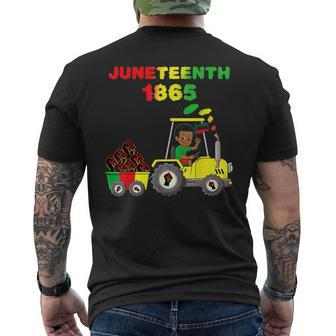 Junenth 1865 In Tractor Funny Toddler Boys Fist Kids Mens Back Print T-shirt | Mazezy