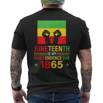 Junenth A Modern Independence Day Celebration Mens Back Print T-shirt | Mazezy