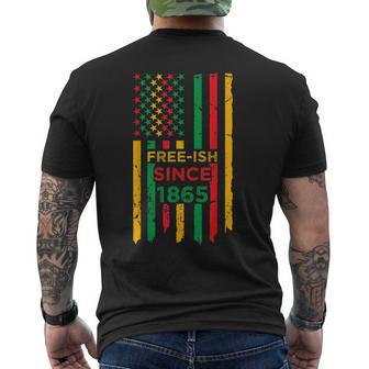 Junenth African American Black History June 19Th 1865 Mens Back Print T-shirt - Seseable