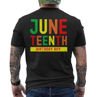 Junenth Birthday Boy | Born On June 19Th Mens Back Print T-shirt | Mazezy