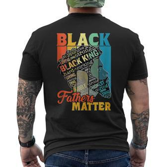 Junenth Black Fathers Matter Dad Pride Fathers Day 2023  Mens Back Print T-shirt