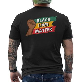 Junenth Black Lives Matter Proud Black Pride Honored Blm Mens Back Print T-shirt | Mazezy