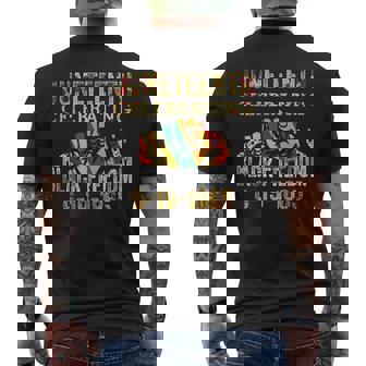 Junenth Celebrating Black Freedom 1865 African American Freedom Funny Gifts Mens Back Print T-shirt | Mazezy