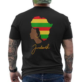Junenth Celebrating Black Freedom 1865 - African American Mens Back Print T-shirt | Mazezy CA