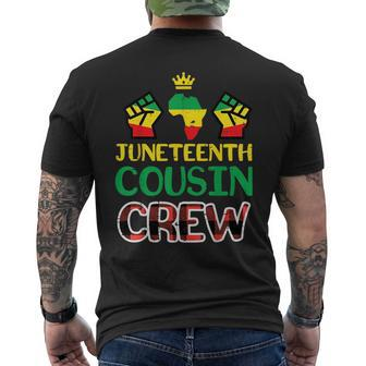 Junenth Cousin Crew Black History Boys Girls Kids Toddler Mens Back Print T-shirt | Mazezy DE