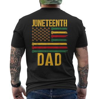 Junenth Dad 1865 Family Black African Father Daddy Papa Mens Back Print T-shirt | Mazezy DE