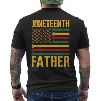 Junenth Father 1865 African Family Black Dad Daddy Papa Mens Back Print T-shirt | Mazezy AU