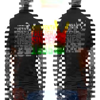 Junenth Freedom Day African American June 19Th 1965 Men's T-shirt Back Print - Thegiftio UK