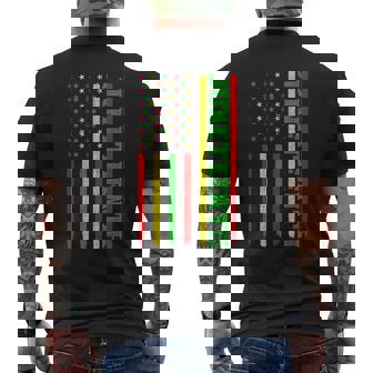Junenth In A Flag For Black History Day June 19Th 1865 Mens Back Print T-shirt - Thegiftio UK