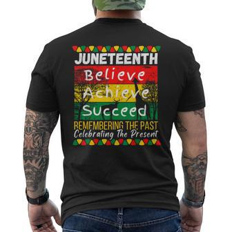 Junenth Is My Independence Day Black Pride Melanin Mens Back Print T-shirt | Mazezy