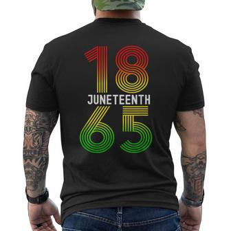 Junenth Is My Independence Day Black Pride Mens Back Print T-shirt | Mazezy