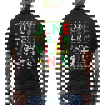 Junenth Vibes Only Freedom Independence Day Junenth Mens Back Print T-shirt | Mazezy