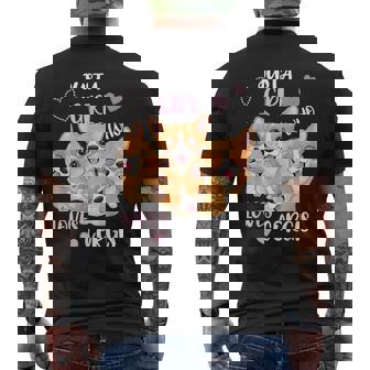 Just A Girl Who Loves Corgis Mens Back Print T-shirt | Mazezy
