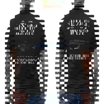 Im Just A Boy Who Loves Pygmy Killer Whale Lover Men's T-shirt Back Print | Mazezy