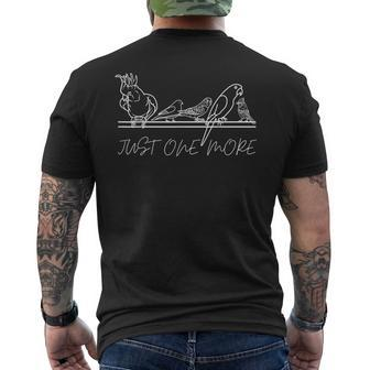 Just One More Bird Funny Bird Lover Mens Back Print T-shirt - Thegiftio UK