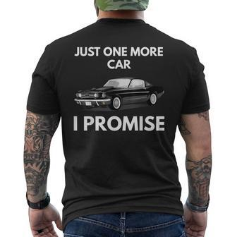 Just One More Classic Muscle Car I Promise Mens Back Print T-shirt - Thegiftio UK