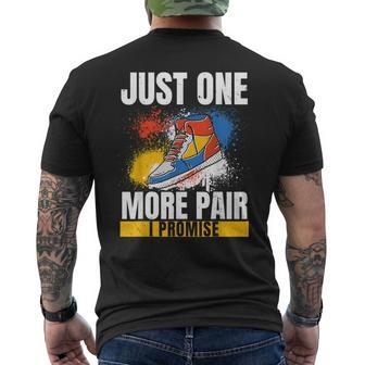 Just One More Pair I Promise Shoe Collector Shoe Collection Mens Back Print T-shirt - Thegiftio UK