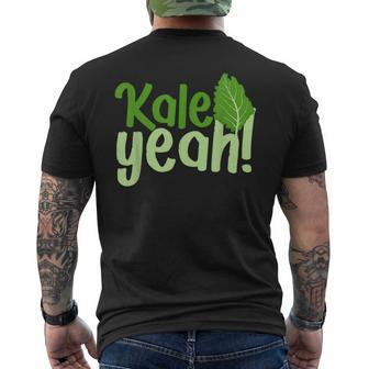 Kale Yeah Go Vegan Men's T-shirt Back Print | Mazezy