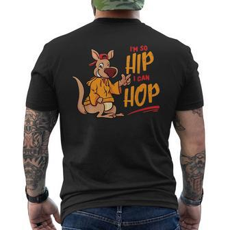 Kangaroo Hip Hop Australia Radio Music Souvenir Aussie Gift Mens Back Print T-shirt | Mazezy
