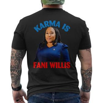 Karma Is Fani Willis Men's T-shirt Back Print | Mazezy
