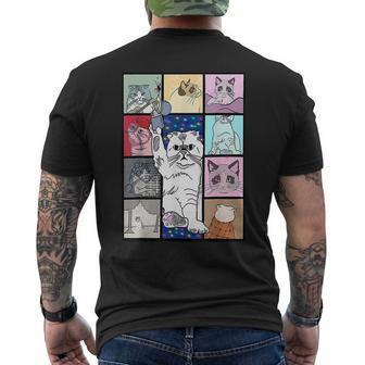 Karma Is A Cat Mens Back Print T-shirt - Monsterry UK
