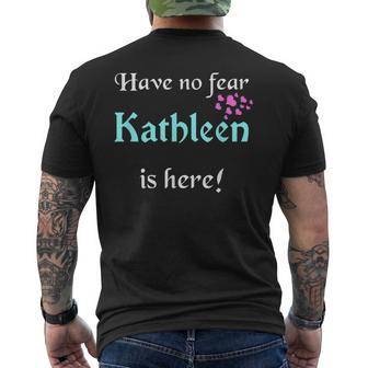 Kathleen Custom Name Saying Personalized Names Men's Back Print T-shirt | Mazezy