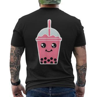 Kawaii Bubble Tea & Boba Milk Tea Lover Cute Anime Mens Back Print T-shirt | Mazezy
