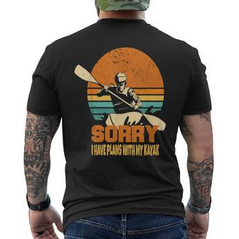 Kayaking Boating Kayaker Apparel Kayak Lovers Surf Kayaking Men's T-shirt Back Print | Mazezy
