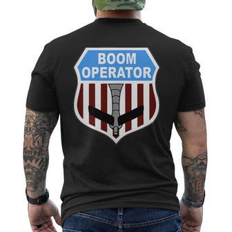 Kc135 Stratotanker Boom Operator Tanker Shield Us Air Force Men's T-shirt Back Print | Mazezy