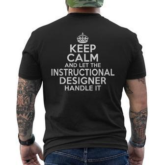 Keep Calm And Let The Instructional er Handle It Men's T-shirt Back Print | Mazezy