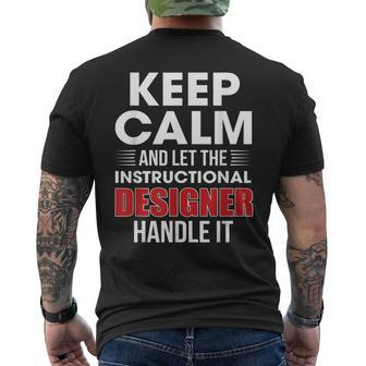 Keep Calm And Let The Instructional er Handle It Png Men's T-shirt Back Print | Mazezy