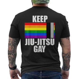 Keep Jiu Jitsu Gay Lgbt Gay Pride Month 2023 Ally Flag Pride Month Funny Designs Funny Gifts Mens Back Print T-shirt | Mazezy
