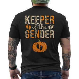 Keeper Of The Gender Reveal Baby Announcement Halloween Men's T-shirt Back Print - Monsterry DE