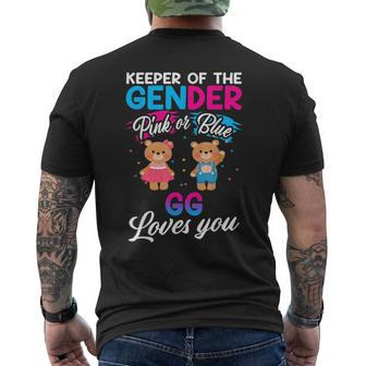 Keeper Of The Gender Pink Or Blue Gg Loves You Reveal Men's Crewneck Short Sleeve Back Print T-shirt - Monsterry AU