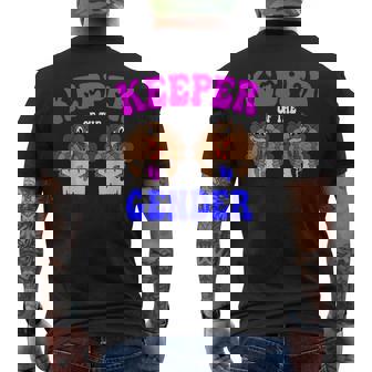 Keeper Of The Gender Thanksgiving Pregnancy Gender Reveal Mens Back Print T-shirt | Mazezy