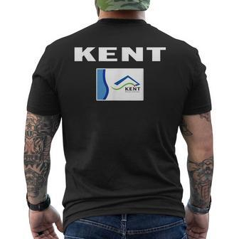 Kent Flag National Pride Gift Souvenir Mens Back Print T-shirt | Mazezy