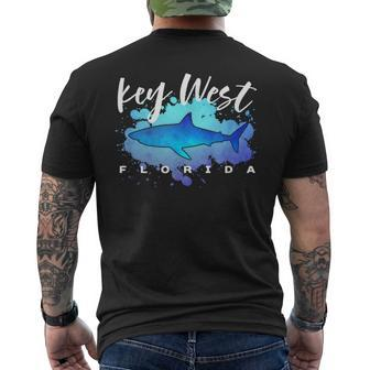 Key West Florida Scuba Diving Snorkeling Trip Shark Graphic Men's T-shirt Back Print | Mazezy