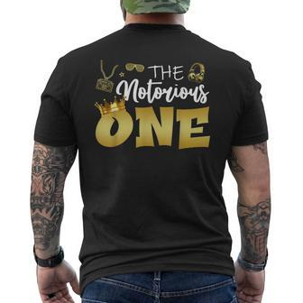 Kids The Notorious One Hip Hop Themed 1St Birthday Boys Mens Back Print T-shirt - Monsterry CA