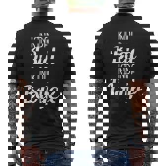 Kinda Bad Kinda Boujee Drinking Idea Men's T-shirt Back Print - Seseable