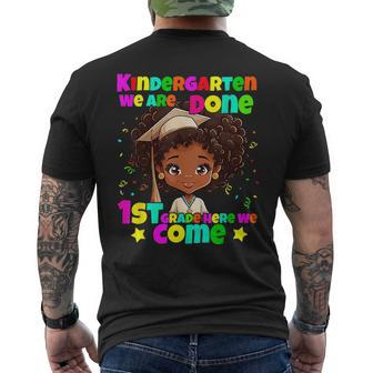 Kindergarten Graduation 2023 Black Girl Class Of 2023 Mens Back Print T-shirt | Mazezy