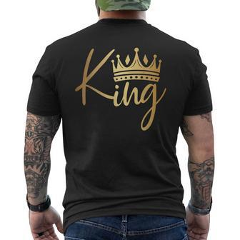 King Crown Gold Mens Back Print T-shirt - Monsterry AU