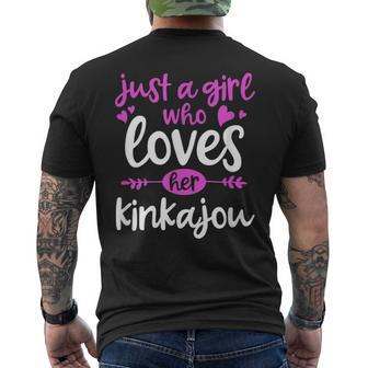Kinkajous Lovers Who Love Their Kinkajous Men's T-shirt Back Print | Mazezy