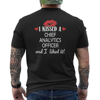 I Kissed A Chief Analytics Officer Married Dating An Men's T-shirt Back Print | Mazezy