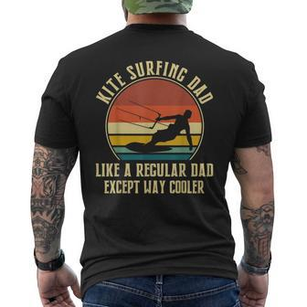Kitesurfing Dad Like A Regular Dad Except Way Cooler Mens Back Print T-shirt - Seseable