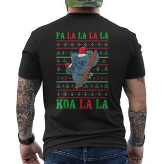 Koala Ugly Christmas Sweater Men's T-shirt Back Print | Mazezy
