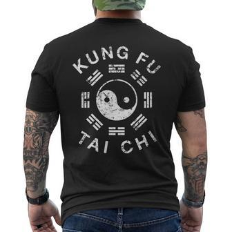 Kung Fu Tai Chi Martial Arts Forms Training Uniform Men's T-shirt Back Print | Mazezy