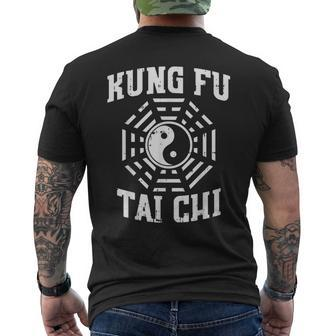 Kung Fu Tai Chi Yin Yang Symbol Chinese Martial Arts Men's T-shirt Back Print | Mazezy