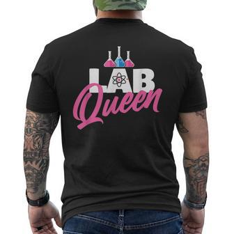 Lab Queen - Laboratory Technician Science Medical Scientist Mens Back Print T-shirt | Mazezy